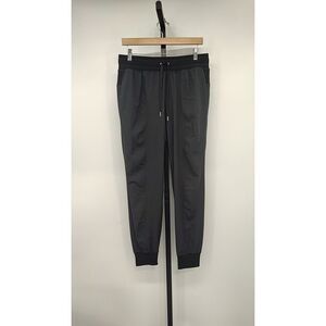 Black Tech Jogger Pants with Drawstring Waist